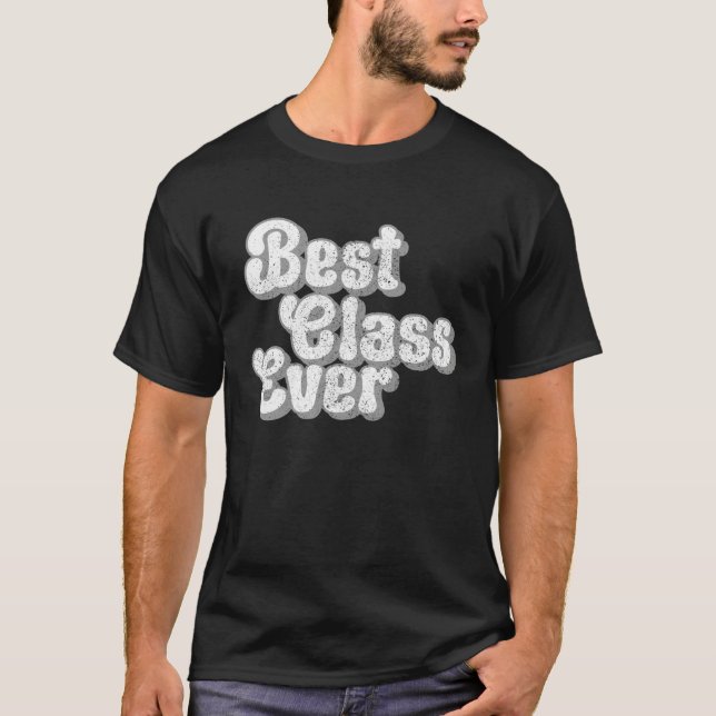 Camiseta Best Class Ever Vintage Teacher (Frente)