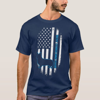 Camiseta Best Corgi Dad Ever Corgi Dog Father American Flag