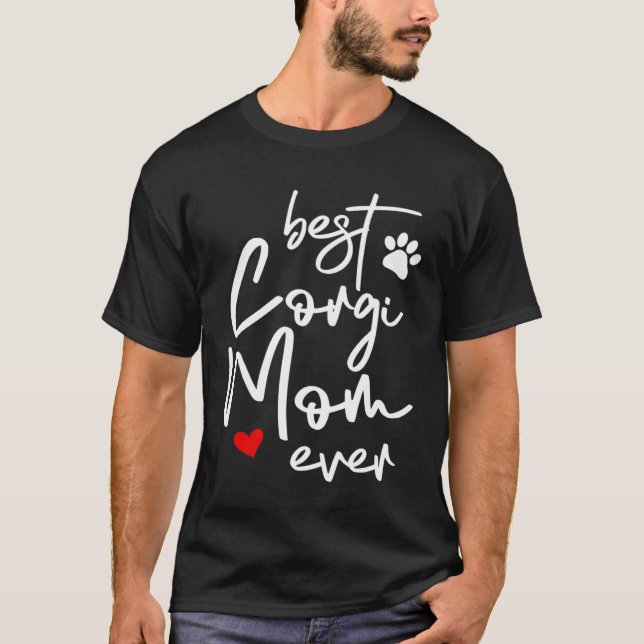 Camiseta Best Corgi Mom Ever (Frente)