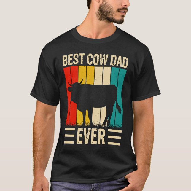 Camiseta Best Cow Dad Ever  2 (Frente)