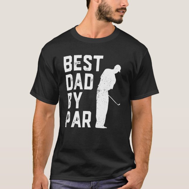Camiseta Best Dad By Par Golf   For Men  Father's Day (Frente)