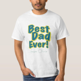 Camiseta Best Dad Ever Modern Typography