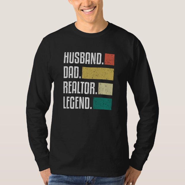 Camiseta Best Dad Ever  Real Estate Broker Realtor Dad (Frente)