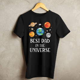 Camiseta Best Dad in The Universe Funny Quote Fathers Day 
