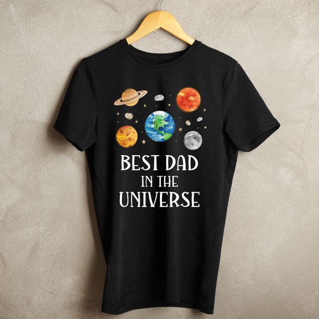 Camiseta Best Dad in The Universe Funny Quote Fathers Day  (Criador carregado)