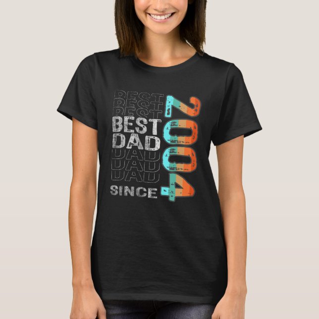 Camiseta Best Dad Since 2004 for the best dad Father s Day (Frente)