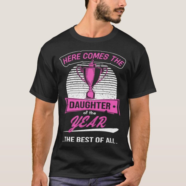 Camiseta Best Daughter  Phrase for Girls and female Kids (Frente)