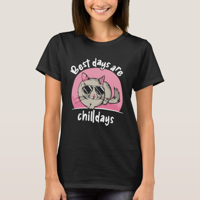 Camiseta Best Days Are Chilldays Long Tail Chinchilla (Frente)