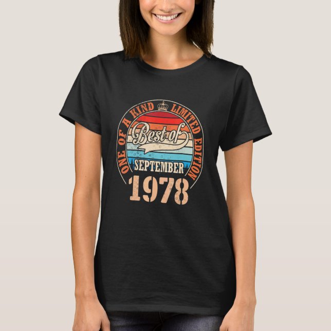 Camiseta Best De Setembro De 1978 One Of A Kind Ltd Edition (Frente)