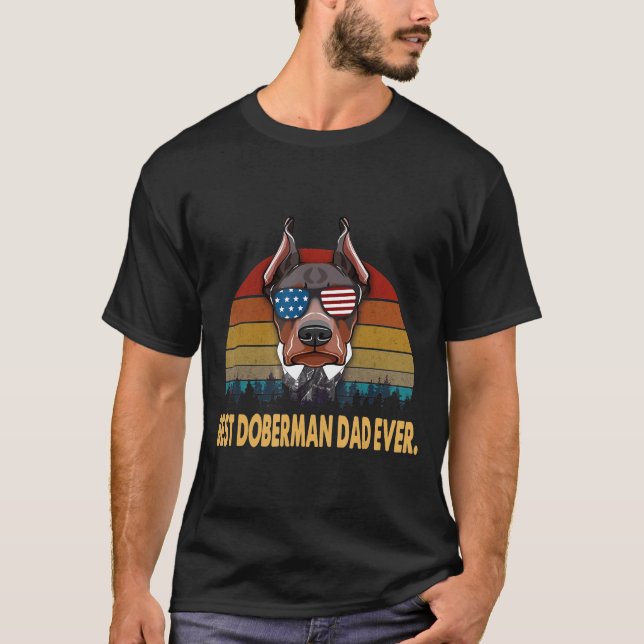 Camiseta Best Doberman Dad Ever  (Frente)