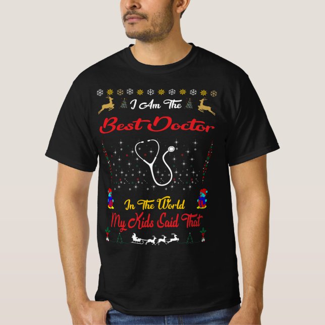 Camiseta Best Doctor Christmas (Frente)