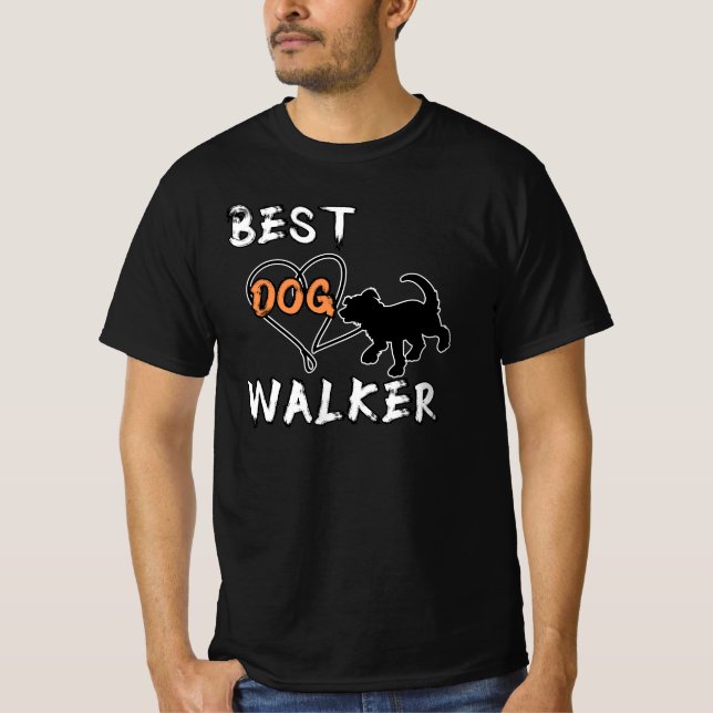 Camiseta Best Dog Walker (Frente)