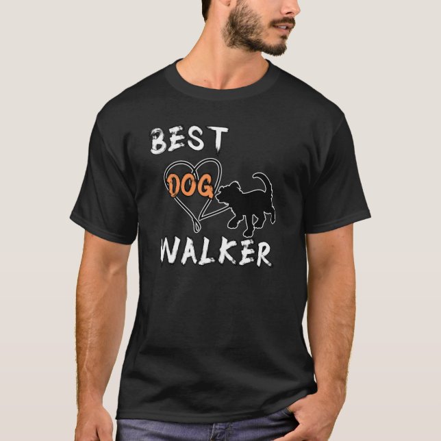 Camiseta Best Dog Walker (Frente)