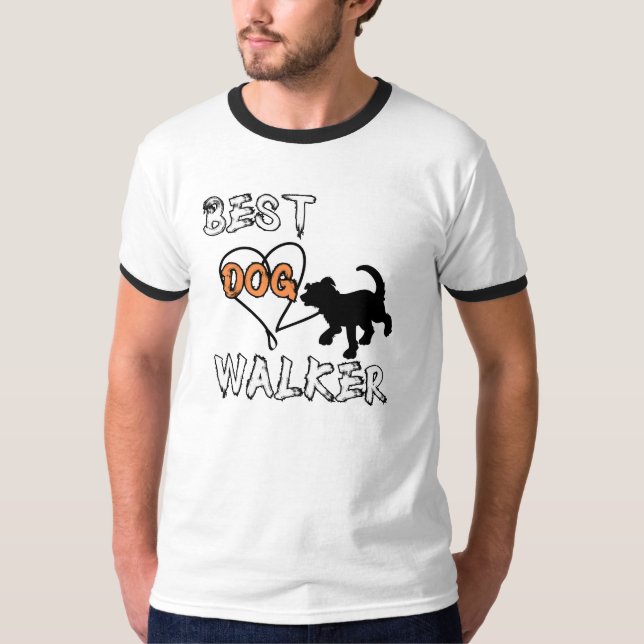 Camiseta Best Dog Walker (Frente)