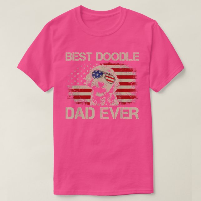 Camiseta Best Doodle Dad Ever TShirt (Frente do Design)