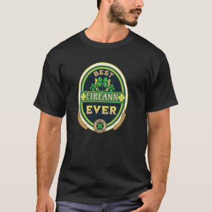 Camiseta Best Eireann Ever Personal Name Irish Retro Beer L