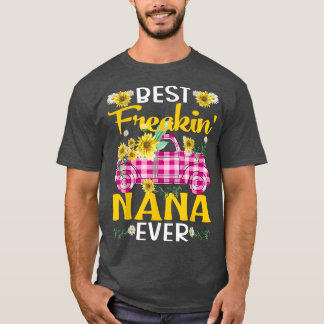 Camiseta Best Freakin' Nana Ever Sunflower Truck T-Shirt