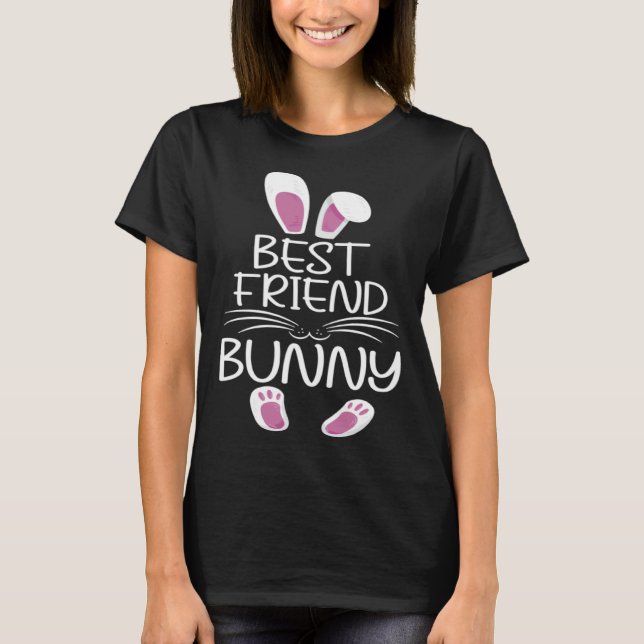 Camiseta Best Friend Bunny Cute Matching Family Easter Day (Frente)