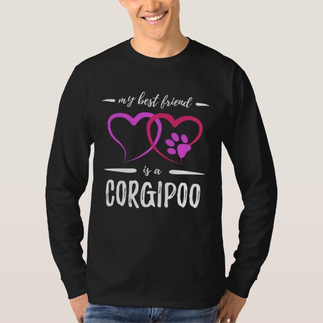 Camiseta Best Friend Corgipoo Dog  Dog Mom  Idea (Frente)