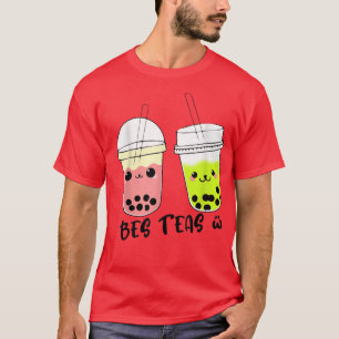 Camiseta Best Friends Bes Teas Besties Bubble Tea Cute Boba