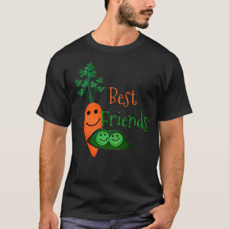 Camiseta Best Friends, Peas and Carrots Fitted T-Shirt