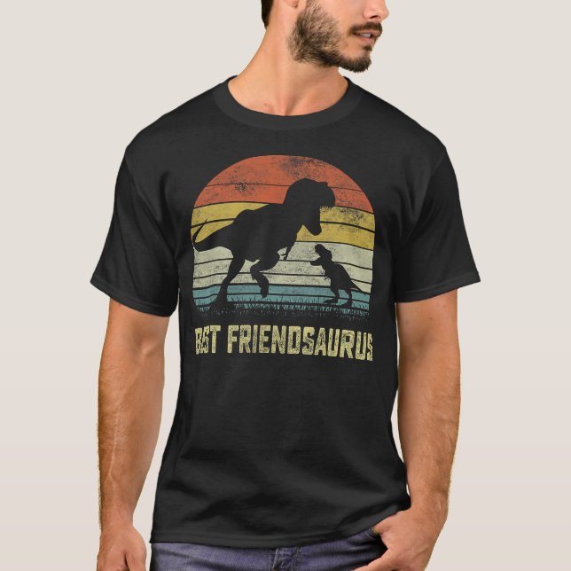 Camiseta Best friendsaurus T Rex Dinosaur Best friend Sauru (Frente)