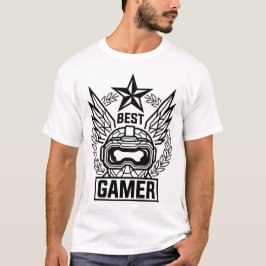 Camiseta Best Gamer E-Sports Champion T-Shirt - VR Headset 