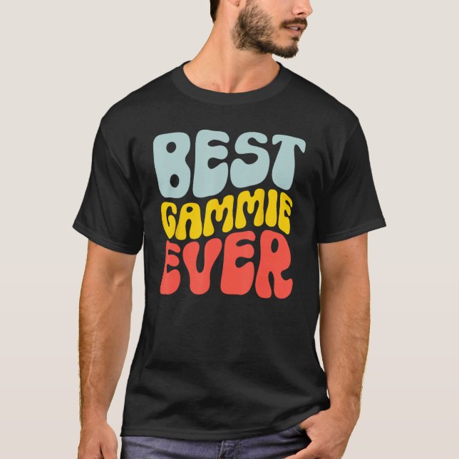 Camiseta Best Gammie Ever  Gammie Groovy (Frente)