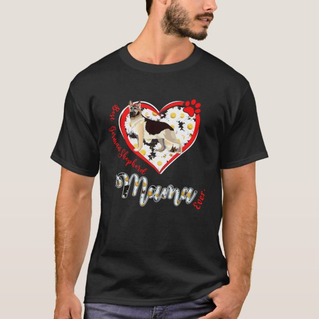 Camiseta Best German Shepherd Mama  Women s Day (Frente)