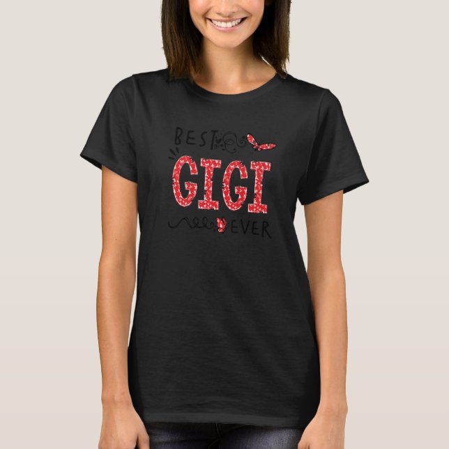 Camiseta Best Gigi Ever Butterfly Best Grandma Ever Christm (Frente)