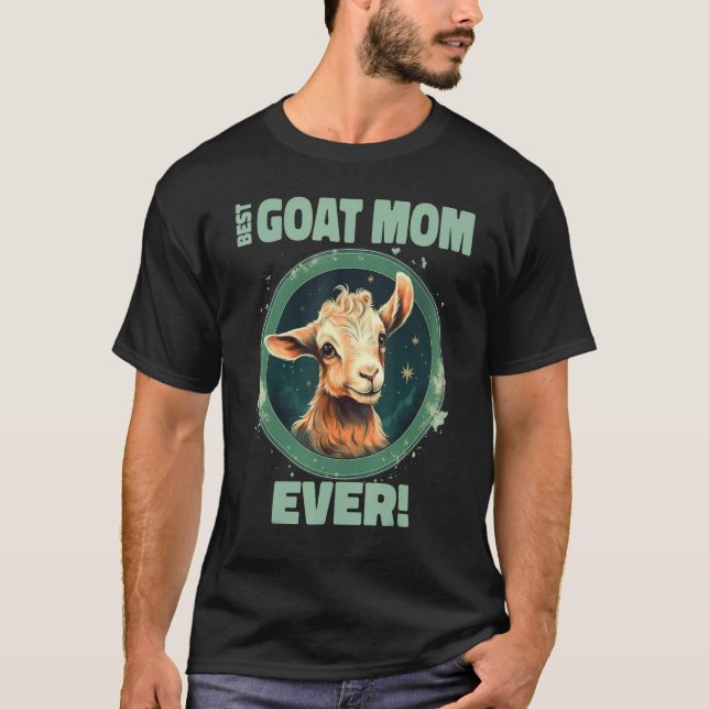 Camiseta Best Goat Mom Ever Goat  1 (Frente)