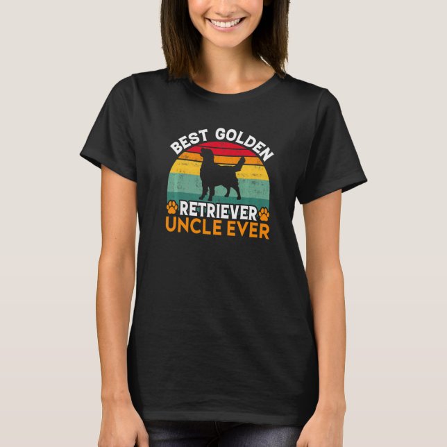 Camiseta Best Golden Retriever Uncle Ever Golden Retriever  (Frente)