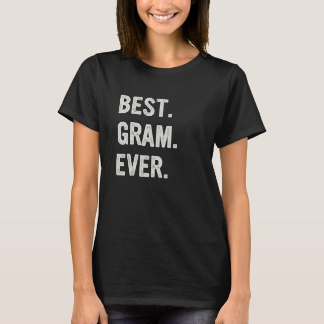 Camiseta Best Gram Ever Family Grandma (Frente)