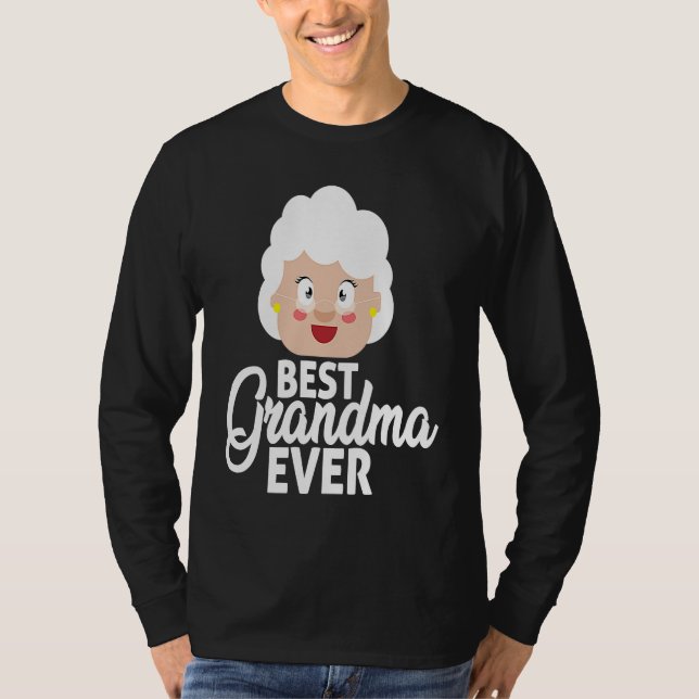 Camiseta Best Grandma Ever Grandma with Glasses Mother's Da (Frente)