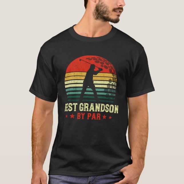 Camiseta Best Grandson By Par Daddy Father s Day Golf  Golf (Frente)