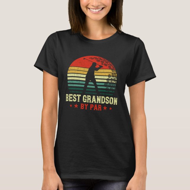 Camiseta Best Grandson By Par Daddy Father s Day Golf  Golf (Frente)