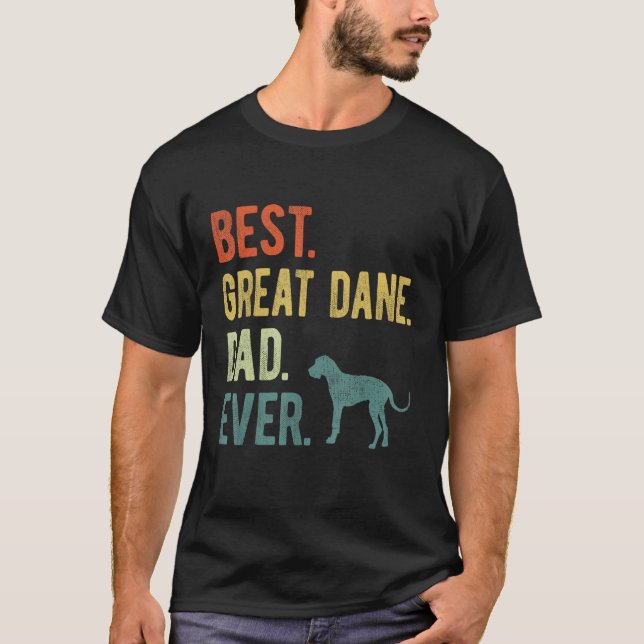Camiseta Best Great Dane Dad Ever Dog Daddy Father s Day (Frente)