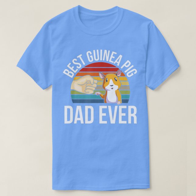Camiseta Best Guinea Pig Dad Ever  (Frente do Design)
