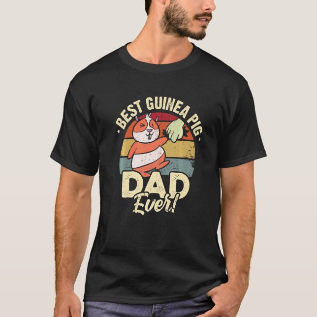 Camiseta Best Guinea Pig Dad Ever Animal Lover Guinea Pig O (Frente)
