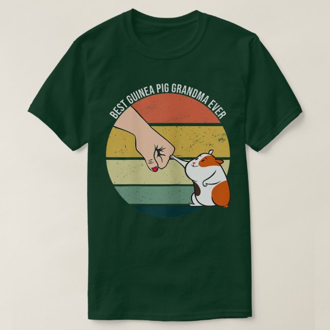Camiseta Best Guinea Pig Grandma Ever Furry Potato Domestic (Frente do Design)