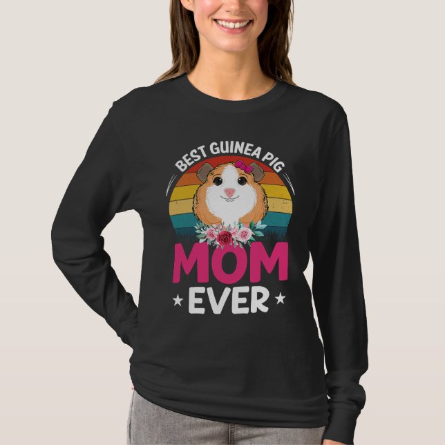 Camiseta Best Guinea Pig Mom (Frente)