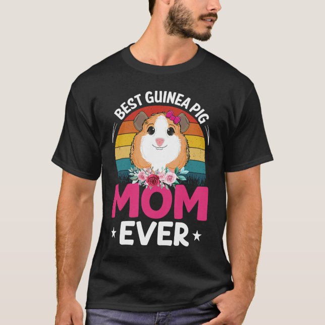 Camiseta Best Guinea Pig Mom (Frente)