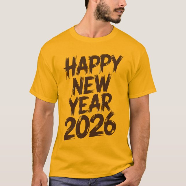 Camiseta Best Happy New Year 2026 Wishes for Friends (Frente)