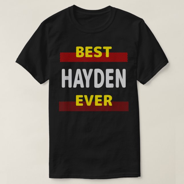 Camiseta Best Hayden Ever Friends Name Buddy Nickname Perso (Frente do Design)