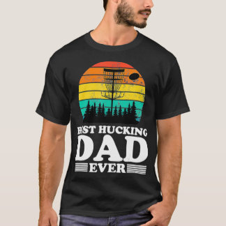 Camiseta Best Hucking Dad Funny Retro Disc Golf Frisbee Pla