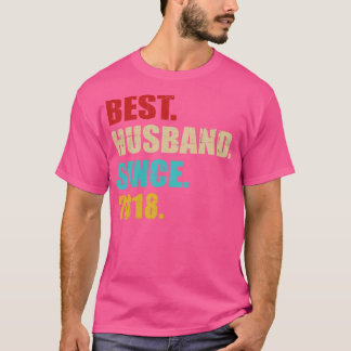 Camiseta Best hus desde 2018 para o aniversário de casament