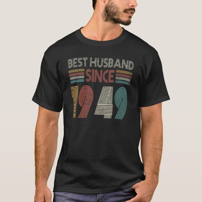 Camiseta Best Husband Since 1949 73th wedding anniversary (Frente)