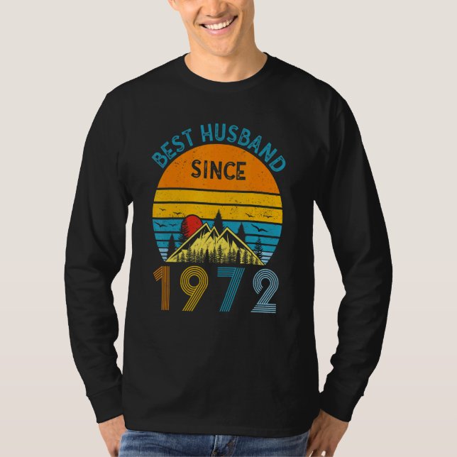 Camiseta Best Husband Since 1972 50th Wedding Anniversary V (Frente)