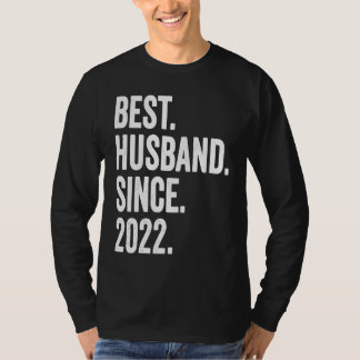 Camiseta Best Husband Since 2022 1st wedding anniversary