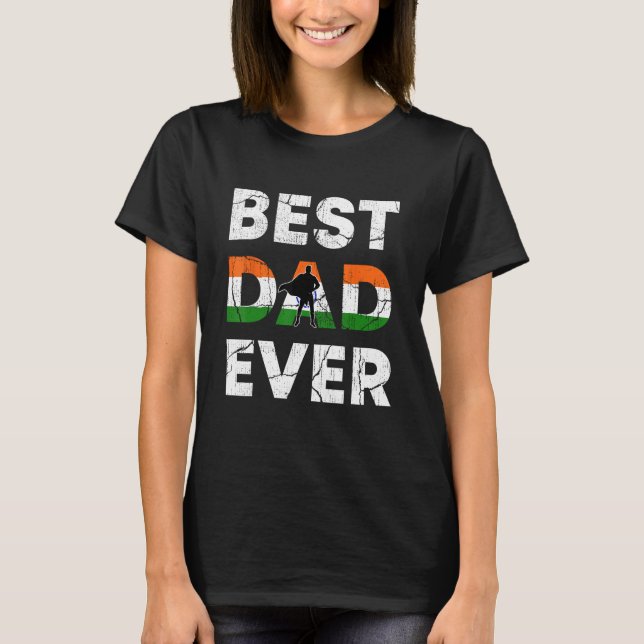 Camiseta Best Indian Dad Ever India Daddy Father s Day (Frente)